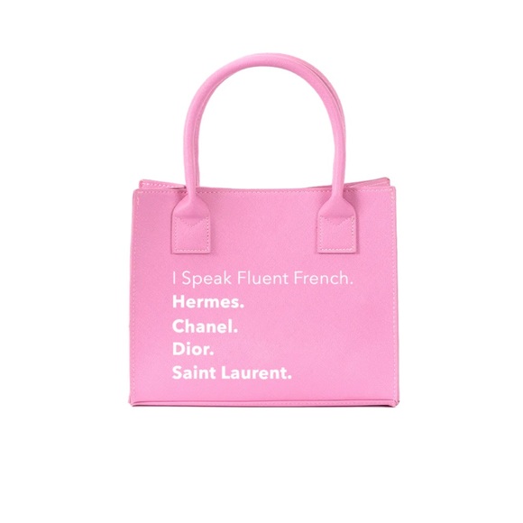 I speak fluent (pink) mini bag - Picture 1 of 1